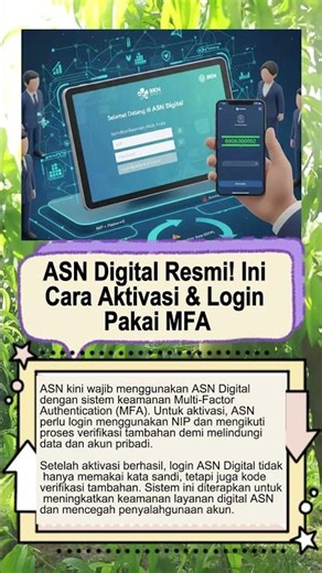 ASN Digital Resmi! Ini Cara Aktivasi & Login Pakai MFA #asn #pns #pegawainegeri #absensi #shorts