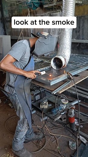 fume extractor is very important for welding workshop #welding #tutorial #safetyfirst | Abdul Mukti Ishak