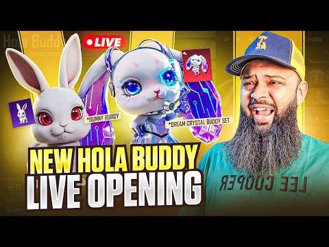 LIVE 🔥 Hola Buddy Dream Crystal Buddy Set Lucky Spin 🐇 PUBG Mobile