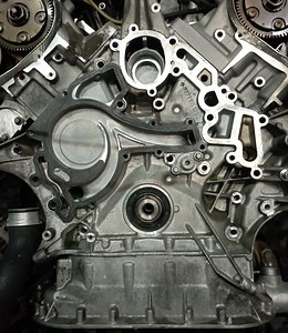 M272 M273 engine timing case and guide pin removal