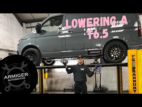 LOWERING A 2020 VOLKSWAGEN TRANSPORTER T6.5 H&R SPRING KIT