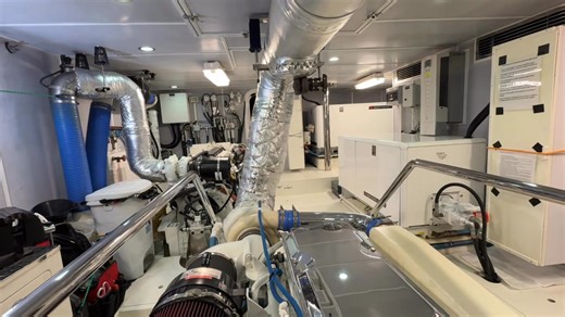Nordhavn engine room before departure for crossing to Hawaii. #nordhavnyachts #Cruise #oceanlife #boating #yacht | SD Captains