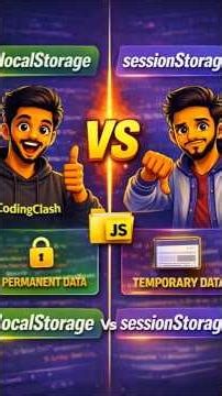 localStorage vs sessionStorage Explaination | CodingClash |#localstorage #sessionstorage #javascript