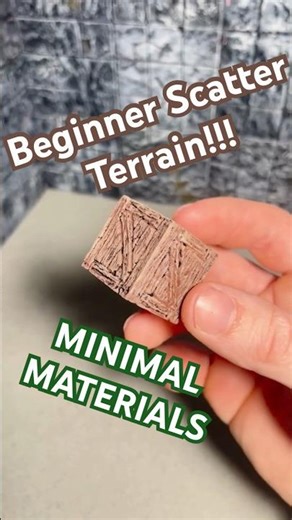 Beginner DND Scatter Terrain (Wooden Crates Craft)