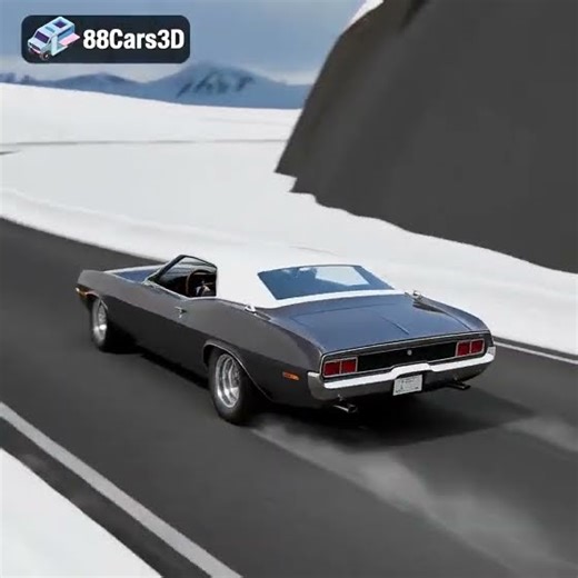 Buy 3D models at 88cars3d.com Plymouth Cuda 1970 Cabrio 003