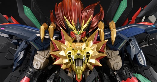 AMAKUNI超機神『勇者王 始源我王凱牙』完全變形合體・完全新規造型  更搭載電動旋轉機構！