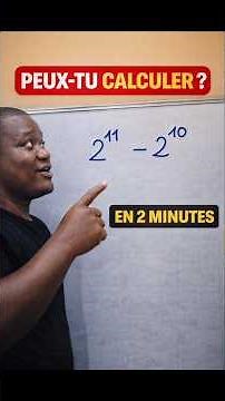 Défi maths : 2 minutes pour calculer. #maths #defimaths #calculmental #puissances