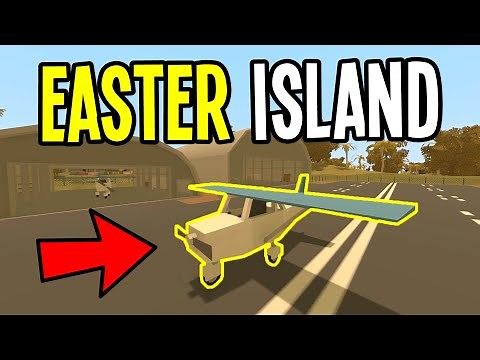 Unturned - Airport and Airplanes! (Easter Island Map - Part 2)