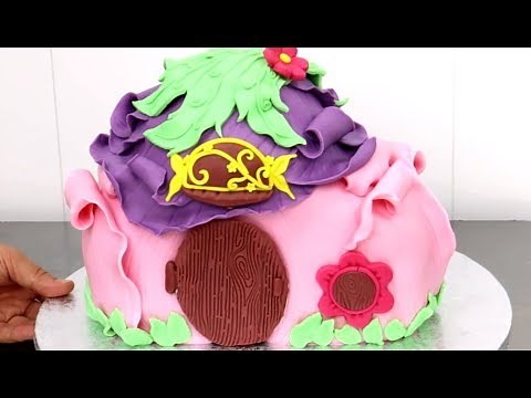 Amazing Fairy House CAKE - How To Make by Cakes StepbyStep
