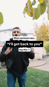“I’ll get back to you,” ‼️ DO THIS 👇🏽 🗣️ First, you’re going to say “No problem. How much time do you need before you get back to me,” They’ll usually say “A couple of days” 🗣️ They you can say “Perfect, I’m going to put it in my calendar to reach out to you in a couple of days. Now before we go, what was the main thing you needed to think about so I know what questions you might have when we speak again?” “The cost” Now you can overcome that objection, and go for the close. Follow @therealb