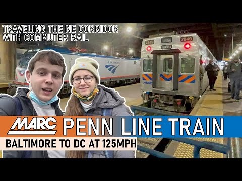 America's FASTEST Commuter Rail: Riding the MARC Penn Line from Baltimore to Washington DC