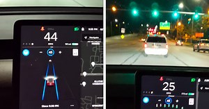 Tesla Update Enables Cars to Automatically Drive Through Green Lights