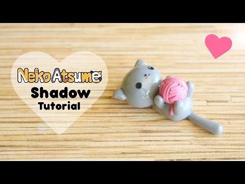 Neko Atsume Shadow & Yarn│Polymer Clay Tutorial