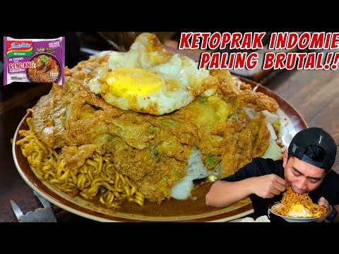 BUSET!! NEMU KETOPRAK INDOMIE RENDANG PORSI PALING BRUTAL!!