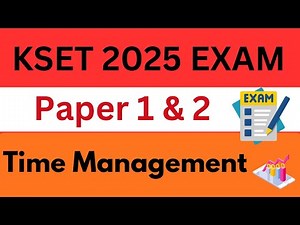 How to do Time Management in Kset Exam 2025
