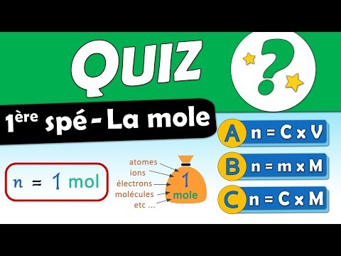 Êtes-vous incollable sur la MOLE ? 🧪 (1ère/Term)