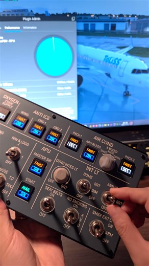 Not Plug and Play(PnP) if need to open any software. X-Plane 12 Linux ToLiss Simulation Solutions Airbus overhead panel plug and play, Zero Game FPS impact #aviation #pilot #cockpit #instrument #airbus #linux | Quickmade