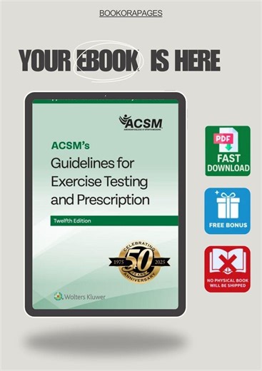 Acsm’s Guidelines for Exercise Testing and Prescription - Etsy