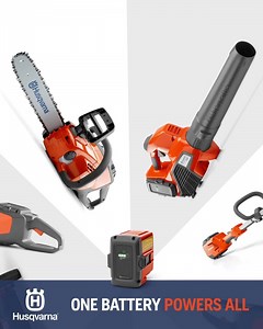 66 reactions · 75 shares | Just charge and go! From trimmers to leaf blowers, chainsaws to hedge trimmers – our Husqvarna® Battery Series is powered by one interchangeable and long-lasting battery. | Husqvarna | Facebook