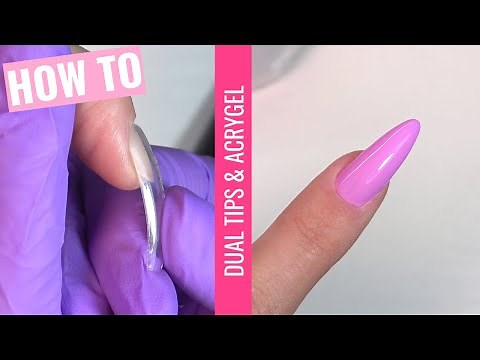 RICOSTRUZIONE CON LE DUAL FORM ALMOND NAIL | Polygel with Dual Forms on Myself