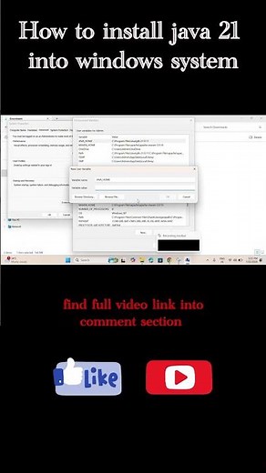 Java 21 Installation in 5 Minutes | Windows Complete Guide #java21 #coding #viral #javaee #fyp