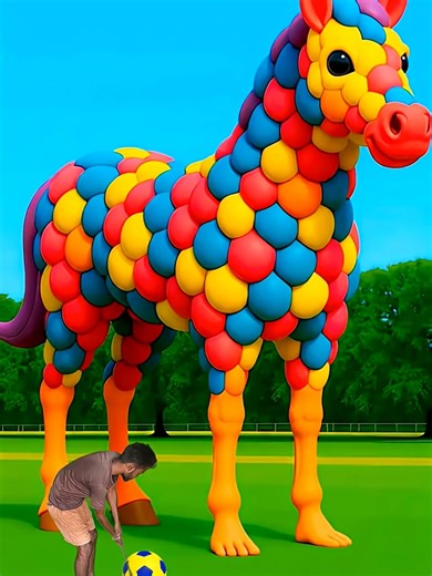 The mascot vibrato assistant placed on the football field is popular, co-produced, creative