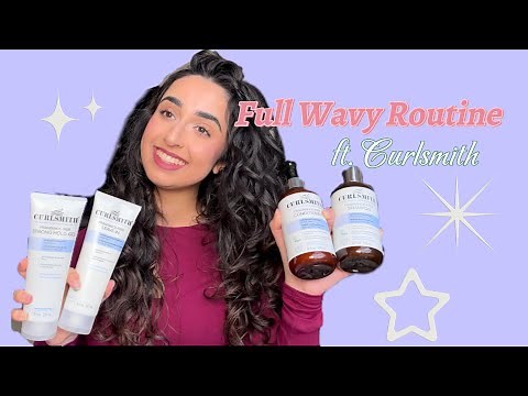FULL Wavy Hair Routine with ‪@CurlsmithOfficial‬ Fragrance-Free line!