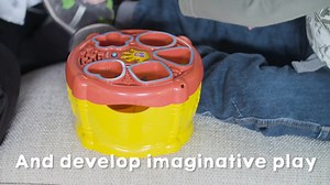 Drum and learn with the Sort & Discover Drum™. As your little one drops the shape blocks into the magic shape sorter, the drum will recognize the blocks and introduce animals, shapes and numbers. A flashing light on top of the drum will attract your child’s attention as it flashes along with the sounds. Drum up learning fun! 🥰 Bring home this for your kids today. 👶👌 🛒 Shop ONLINE via GoRobinsons! bit.ly/TRU-GoR 📲 Download the app at bit.ly/GoRobinsons-App1 LazMall: lazada.com.ph/shop/toys-r