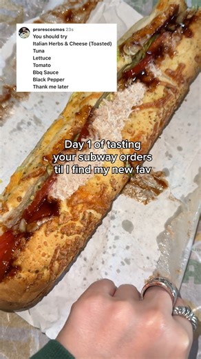 5.9M views · 28K reactions | On the lookout… Drop my next order ⬇️ #SubwayOrder #SubwaySandwich #SubwayMenu | Subway | Facebook