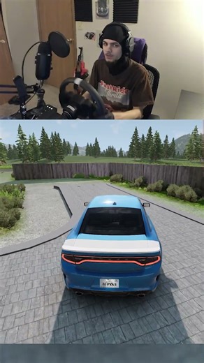 Playing BeamNG Drive Like it's REAL LIFE with HELLCAT #shorts