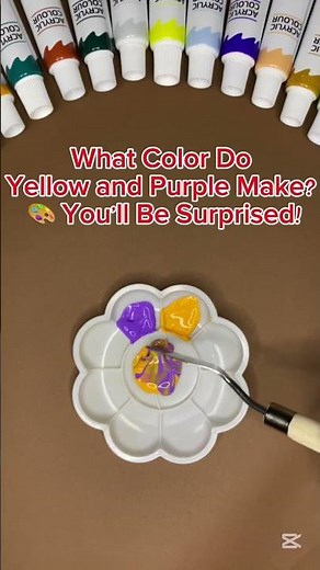What happens when you mix yellow and purple? 💛💜