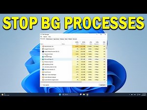 How To Stop Background Processes in Windows 11/10 - Quick Fix