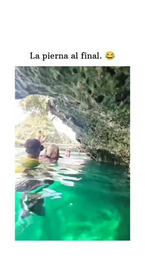 FINDING on Instagram: "This instagram post features a 17-second snorkeling video in turquoise waters, where a group counts "1, 2, 3 y go" before diving, culminating in a sudden, exaggerated leg kick that propels the swimmer forward, earning laughs for its unexpected "turbo" energy. Posted on January 13, 2026, by parody account @EIRancheroLoco , it exploded to 5.5 million views and 9,500 likes within days, driven by shares among Spanish-speaking users who compared the kick to a "happy ending mass