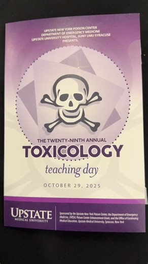 #POV of the 29th Annual Toxicology Teaching Day in Syracuse with Upstate Medical University Department of Emergency Medicine! 😁 Great turnout from across the state of health care professionals, students, and toxicologists to learn about poison prevention, toxic trends, and case management. Plus, the all time favorite “Escape from the Tox Room” Exercise! 🔐 | Upstate New York Poison Center