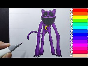 How to draw catnap from poppy playtime