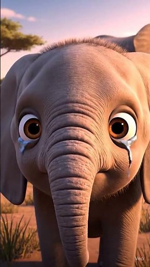 Crying Baby Elephant 😢 | Heart-Melting African Safari Short