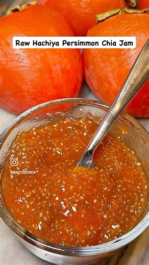 Raw Persimmon Chia Jam + Easy Pickled Persimmons Recipe