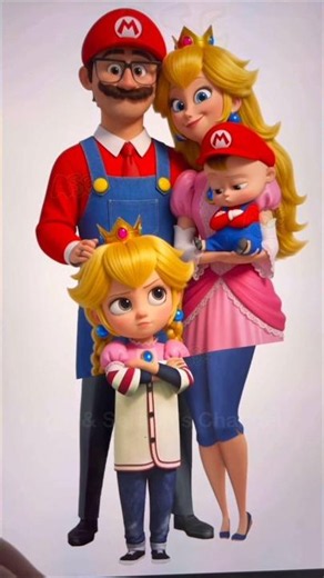 Boss Baby + Mario Family😱 #shorts #supermario #digitalart