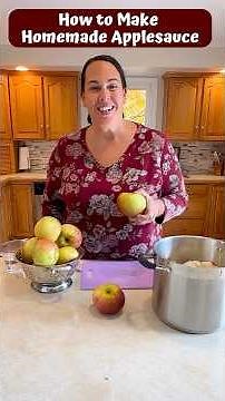 🍎 Homemade Applesauce in Minutes! #applesauce #easyrecipes