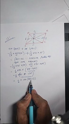 Live highlight::: Areas of Parallelograms and Triangles || Class 9th Maths