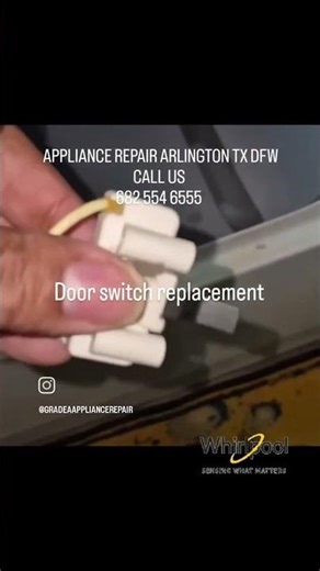 whirlpool dryer not starting bad door switch. appliance repair Arlington tx dfw