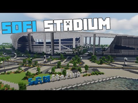 Minecraft Sofi Stadium Timelapse - Super Bowl LVI