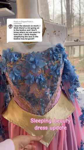 More trial and error making this Sleeping Beauty dress… loving how the front turned out