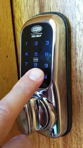 How to use the front door with the Lockwood 001 Touch digital entry