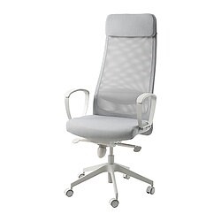 MARKUS - Ergonomic office chair with armrests, Vissle light grey, Medium | IKEA Hong Kong and Macau