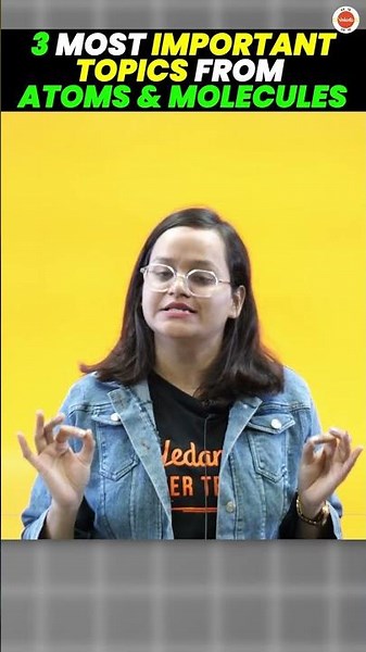 3 Most Important Topics From Atoms & Molecules #vedantu9class #class9