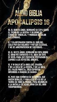 "Apocalipsis 16: Las Siete Copas de la Ira de Dios | Audio Biblia"