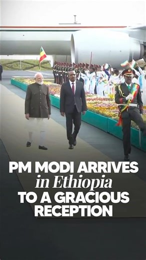 PM Modi Receives Warm and Ceremonial Welcome in Ethiopia