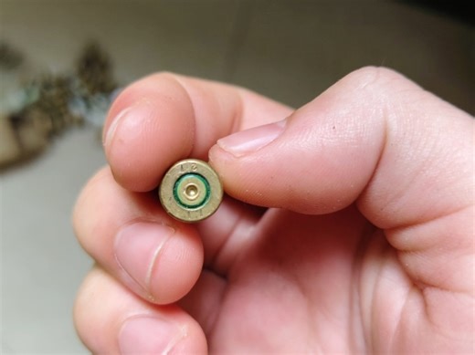 9mm铅芯弹拆解。