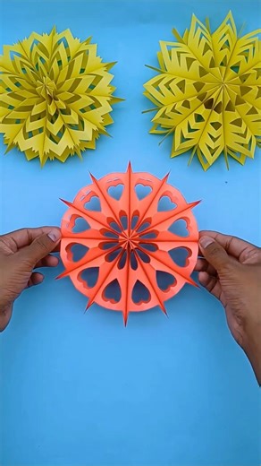 This 3D Snowflake is Made from Paper 😱❄️ #shorts